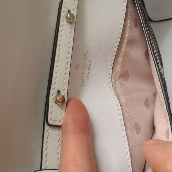 Kate Spade Madison Saffiano Leather Small Flap Crossbody Meringue - Picture 5 of 8